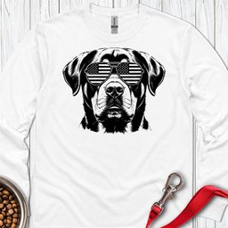 Rottweiler Flag Shades Long Sleeve Shirt Gift For Dog Lover