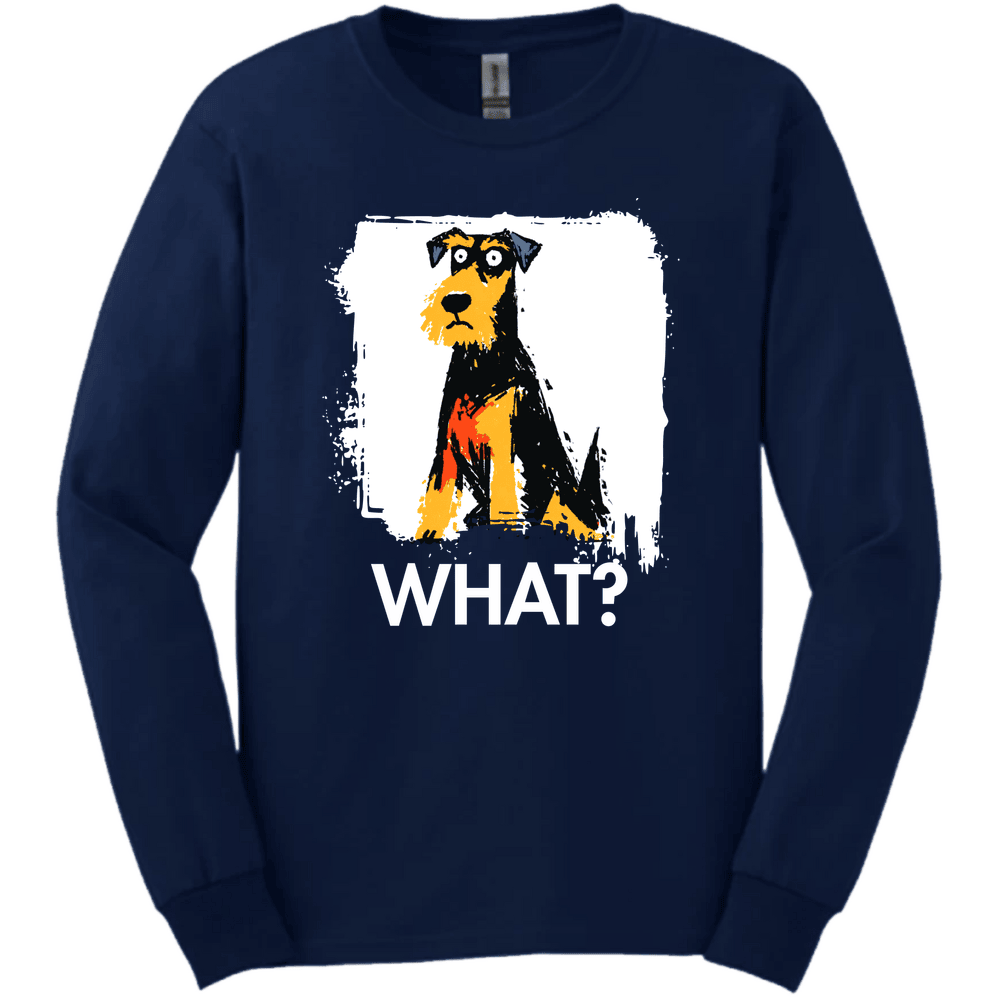 Airedale What Dog Long Sleeve Tee Gift For Dog Lover