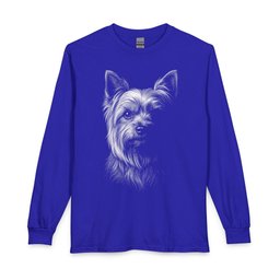 Yorkshire Terrier Engraved Long Sleeve Shirt Gift For Dog Lover