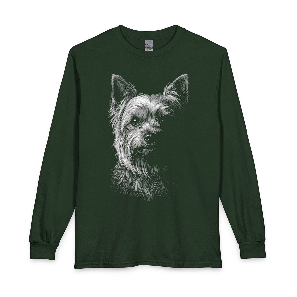 Yorkshire Terrier Engraved Long Sleeve Shirt Gift For Dog Lover