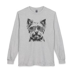 Yorkshire Terrier Flag Shades Long Sleeve Shirt Gift For Dog Lover