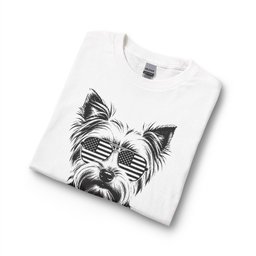 Yorkshire Terrier Flag Shades Long Sleeve Shirt Gift For Dog Lover