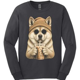 Akita Hipster Dog Long Sleeve Shirt Gift For Dog Lover