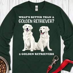 White Golden Retrievers Long Sleeve Shirt Gift For Dog Lover