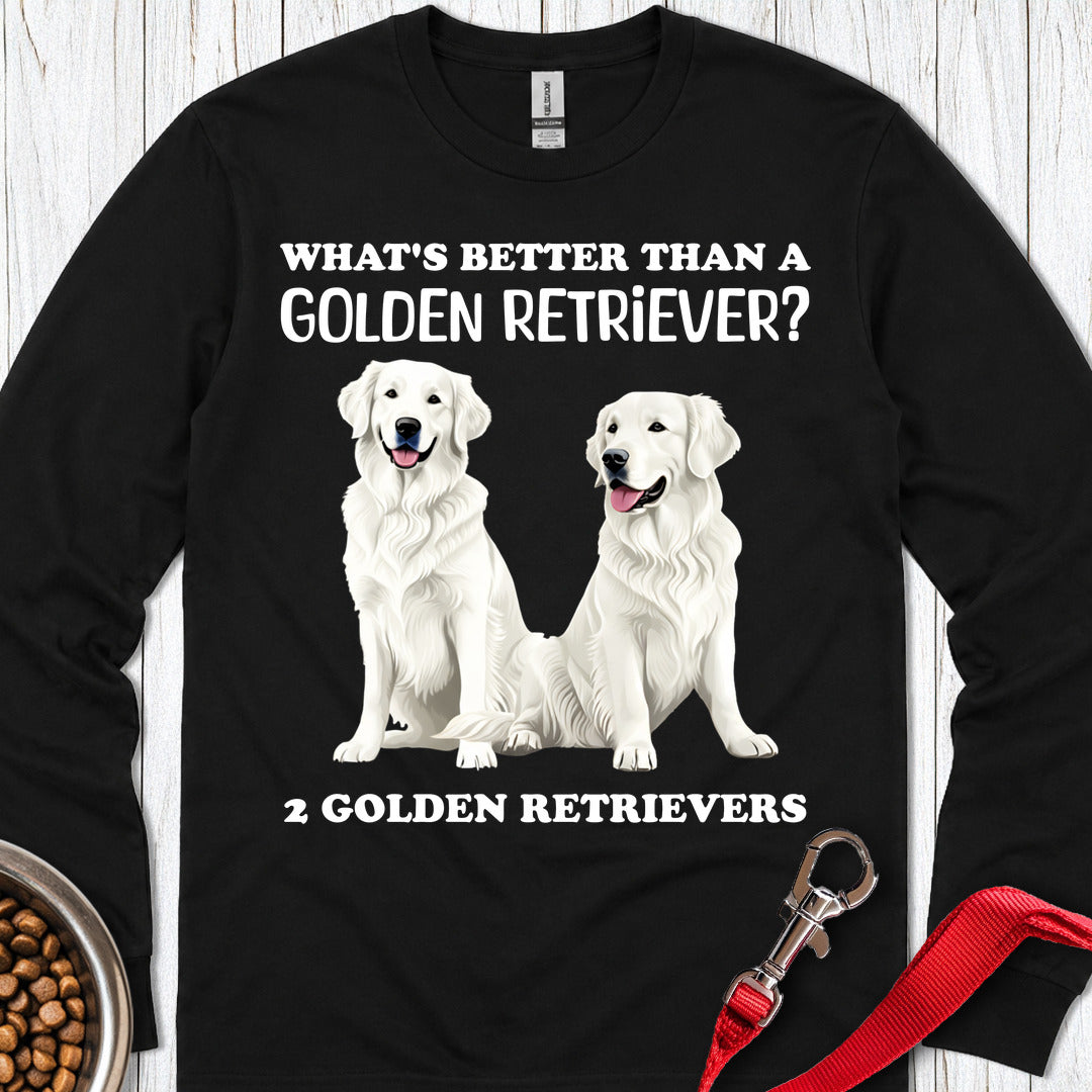 White Golden Retrievers Long Sleeve Shirt Gift For Dog Lover
