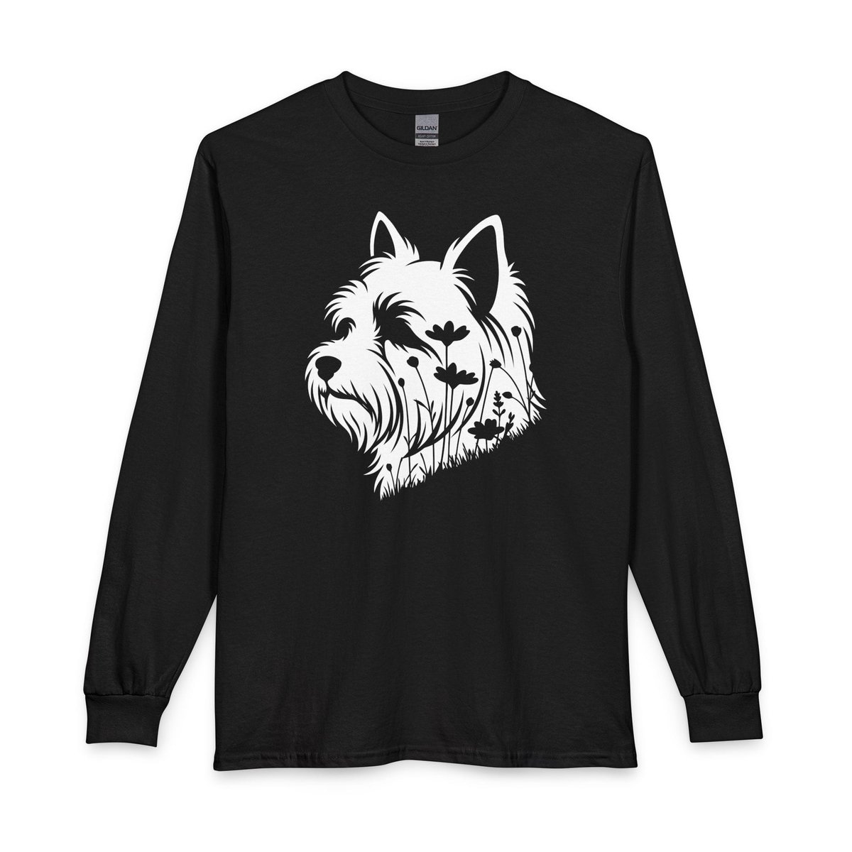 Yorkshire Terrier Flowers Long Sleeve Shirt Gift For Dog Lover
