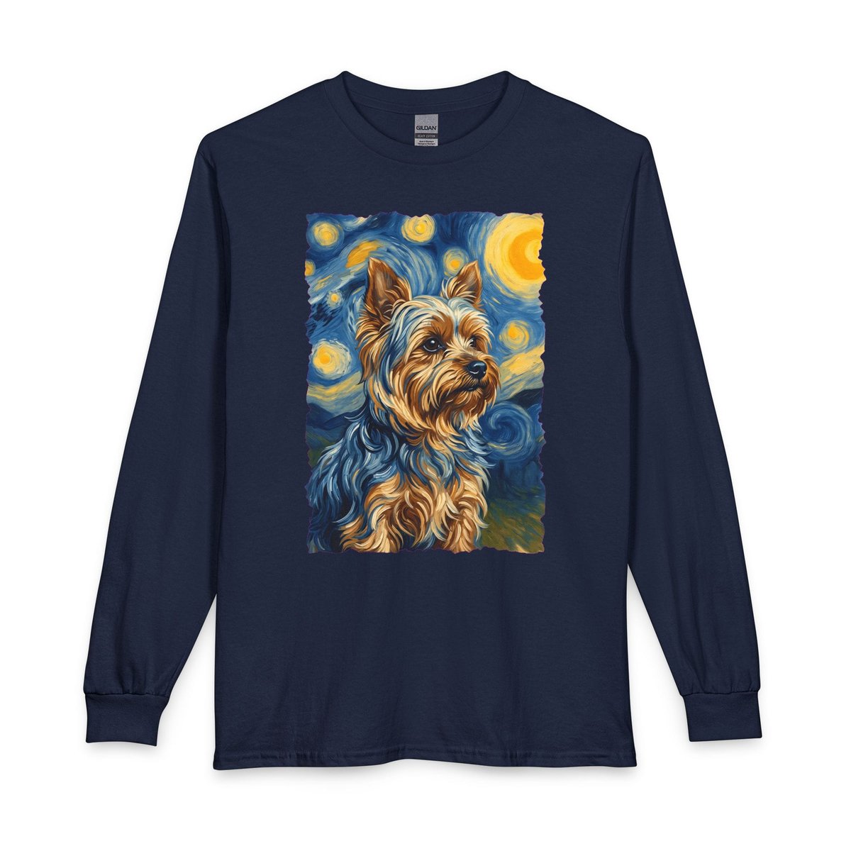 Yorkshire Terrier Van Gogh Long Sleeve Shirt Gift For Dog Lover
