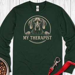 Weimaraner Therapist Long Sleeve Shirt Gift For Dog Lover