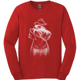 Airedale Tilted Dog Long Sleeve Shirt Gift For Dog Lover