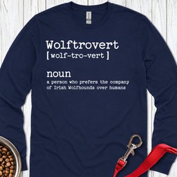 Wolftrovert Long Sleeve Shirt Gift For Dog Lover