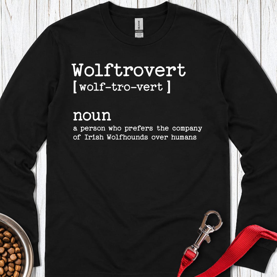 Wolftrovert Long Sleeve Shirt Gift For Dog Lover