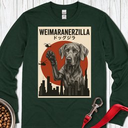 Weimaraner Weimaranerzilla Long Sleeve Shirt Gift For Dog Lover