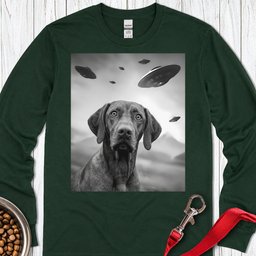 Vizsla Ufo Long Sleeve Shirt Gift For Dog Lover