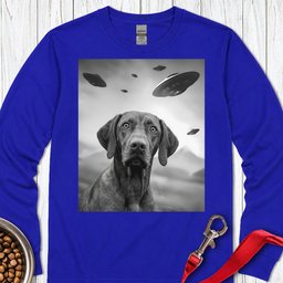 Vizsla Ufo Long Sleeve Shirt Gift For Dog Lover