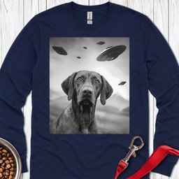 Vizsla Ufo Long Sleeve Shirt Gift For Dog Lover