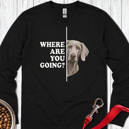 Weimaraner Following Long Sleeve Shirt Gift For Dog Lover