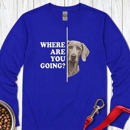 Weimaraner Following Long Sleeve Shirt Gift For Dog Lover