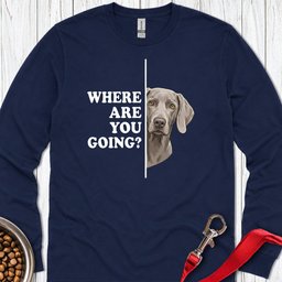 Weimaraner Following Long Sleeve Shirt Gift For Dog Lover