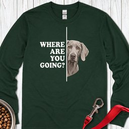 Weimaraner Following Long Sleeve Shirt Gift For Dog Lover