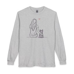 Yorkshire Terrier Hug Long Sleeve Shirt Gift For Dog Lover