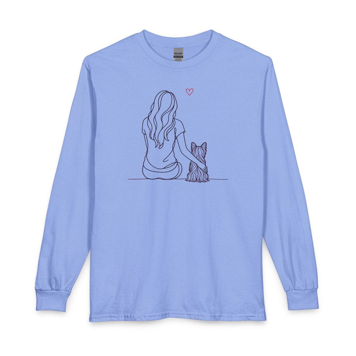 Yorkshire Terrier Hug Long Sleeve Shirt Gift For Dog Lover