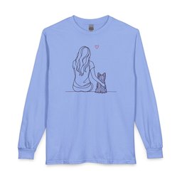 Yorkshire Terrier Hug Long Sleeve Shirt Gift For Dog Lover