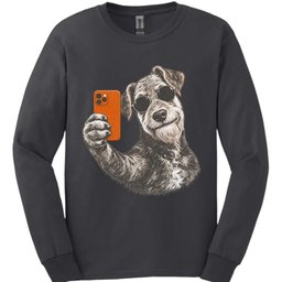 Airedale Selfie Dog Long Sleeve Shirt Gift For Dog Lover