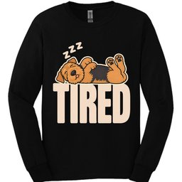Airedale Tired Dog Long Sleeve Shirt Gift For Dog Lover