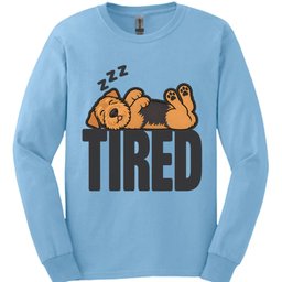 Airedale Tired Dog Long Sleeve Shirt Gift For Dog Lover