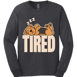 Airedale Tired Dog Long Sleeve Shirt Gift For Dog Lover