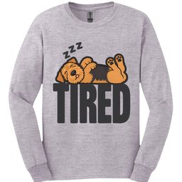 Airedale Tired Dog Long Sleeve Shirt Gift For Dog Lover