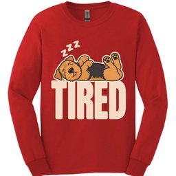 Airedale Tired Dog Long Sleeve Shirt Gift For Dog Lover