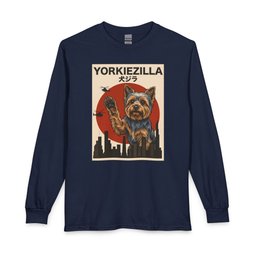 Yorkshire Terrier Yorkiezilla Long Sleeve Shirt Gift For Dog Lover