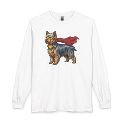 Yorkshire Terrier Superhero Long Sleeve Shirt Gift For Dog Lover