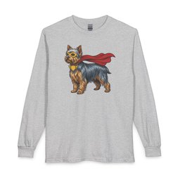 Yorkshire Terrier Superhero Long Sleeve Shirt Gift For Dog Lover