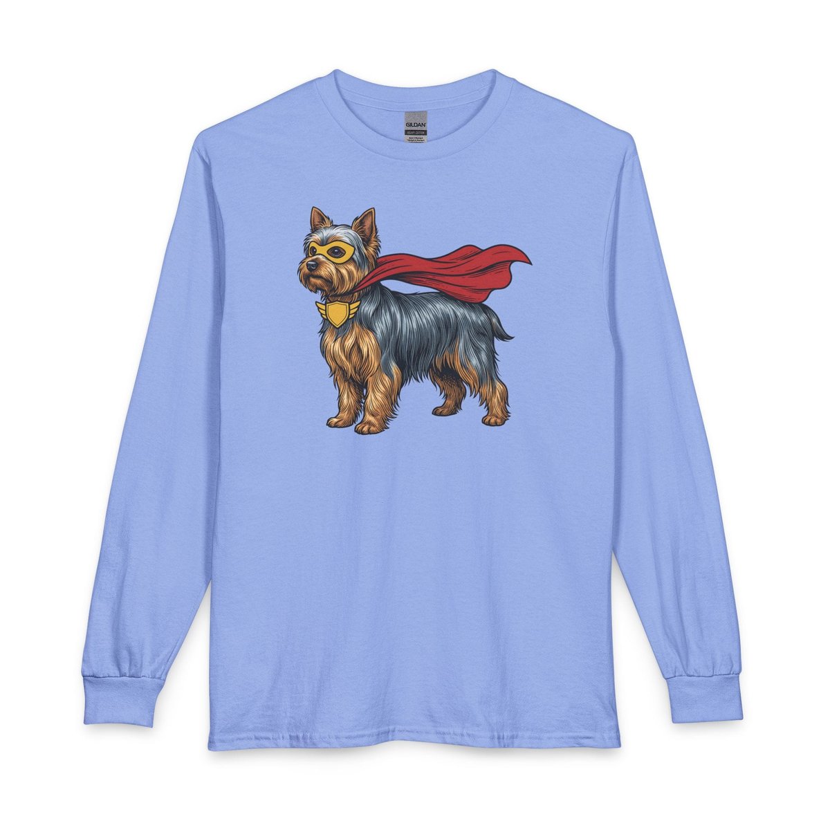 Yorkshire Terrier Superhero Long Sleeve Shirt Gift For Dog Lover