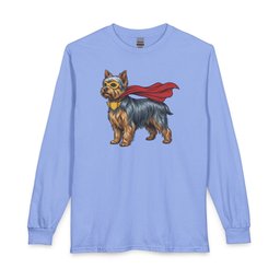 Yorkshire Terrier Superhero Long Sleeve Shirt Gift For Dog Lover