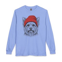 Yorkshire Terrier Beanie Long Sleeve Shirt Gift For Dog Lover