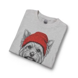 Yorkshire Terrier Beanie Long Sleeve Shirt Gift For Dog Lover