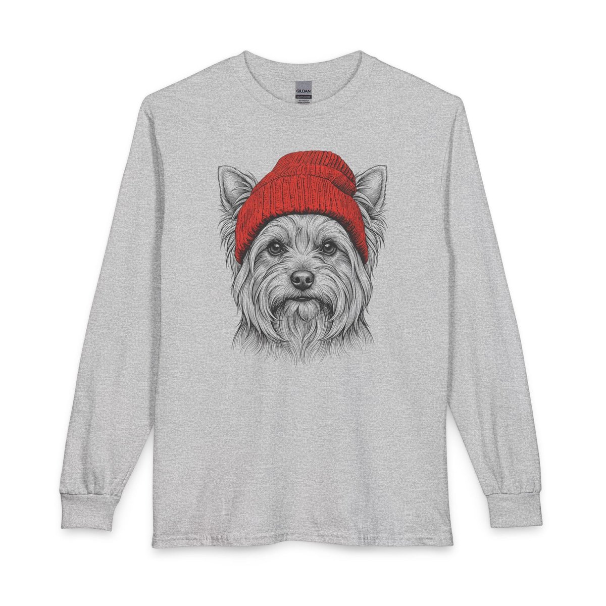 Yorkshire Terrier Beanie Long Sleeve Shirt Gift For Dog Lover