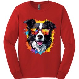 Border Collie Top Dog Long Sleeve Shirt Gift For Dog Lover