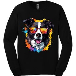 Border Collie Top Dog Long Sleeve Shirt Gift For Dog Lover