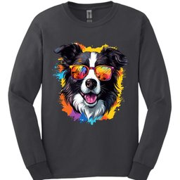 Border Collie Top Dog Long Sleeve Shirt Gift For Dog Lover