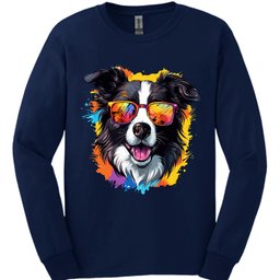 Border Collie Top Dog Long Sleeve Shirt Gift For Dog Lover
