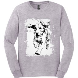 Beagle Running Dog Long Sleeve Shirt Gift For Dog Lover