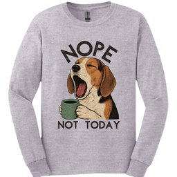 American Foxhound Not Today Long Sleeve Shirt Gift For Dog Lover