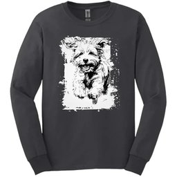 Bichon Frise Running Dog Long Sleeve Tee Gift For Dog Lover