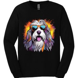 Bearded Collie Top Dog Long Sleeve Shirt Gift For Dog Lover