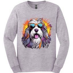 Bearded Collie Top Dog Long Sleeve Shirt Gift For Dog Lover