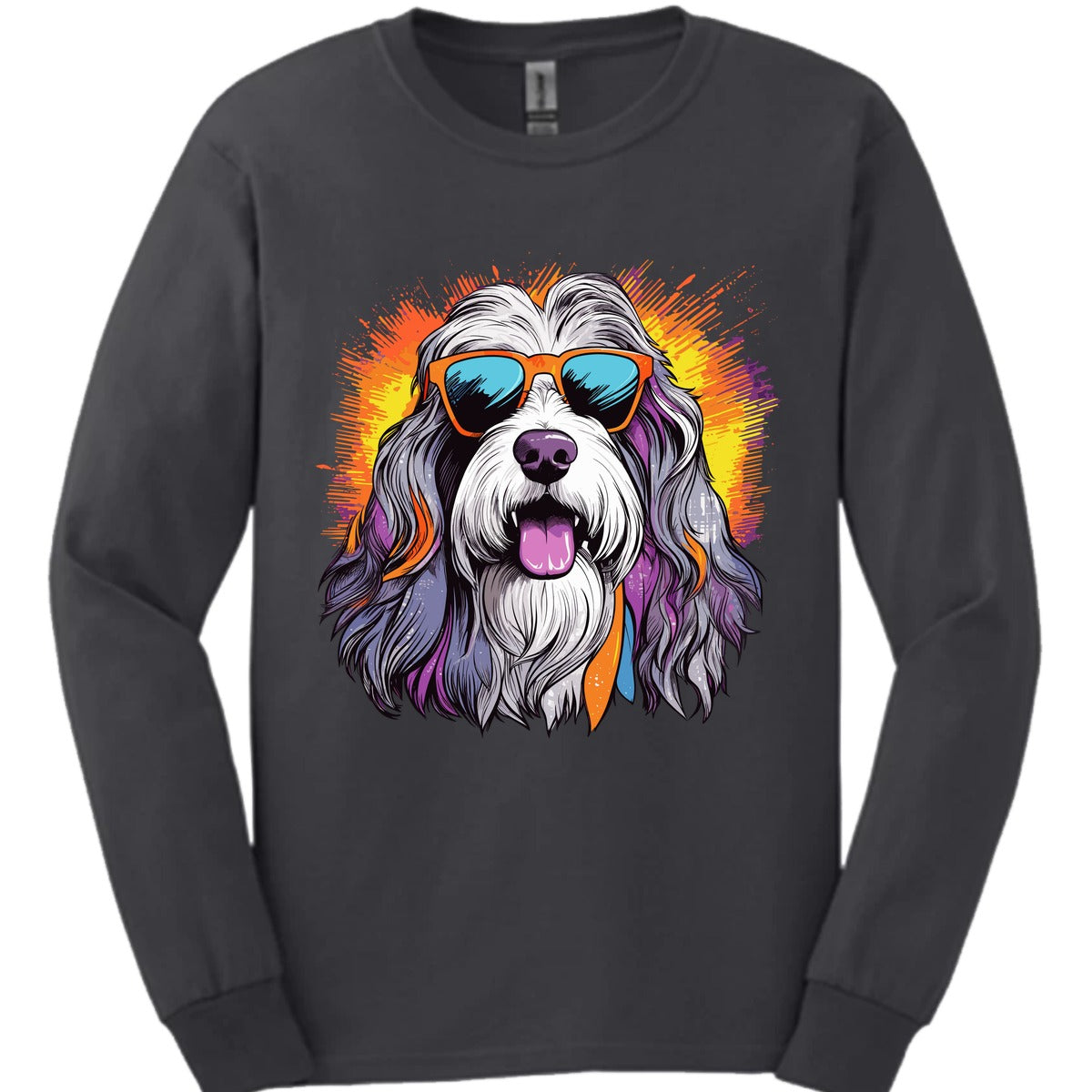 Bearded Collie Top Dog Long Sleeve Shirt Gift For Dog Lover